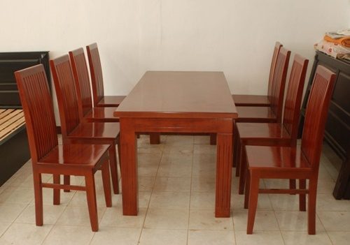 bàn ăn gỗ xoan đào 8 ghế