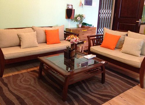 Bàn ghế sofa gỗ tự nhiên – MS0004