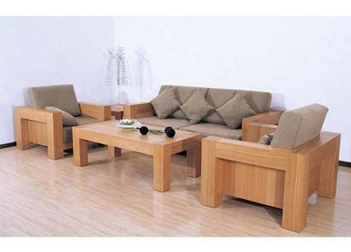 Bàn ghế phòng khách gỗ sồi – MS0007