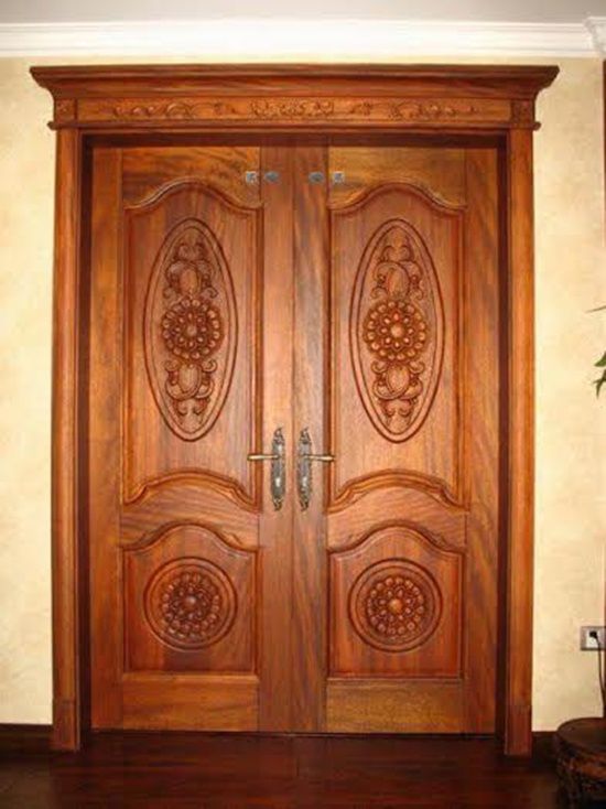 Mẫu cửa gỗ cổ điển đẹp cho biệt thự – MS0005