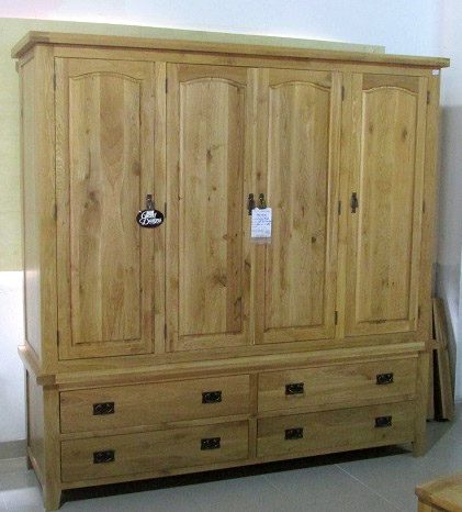 Tủ áo gỗ sồi tự nhiên – MS0011