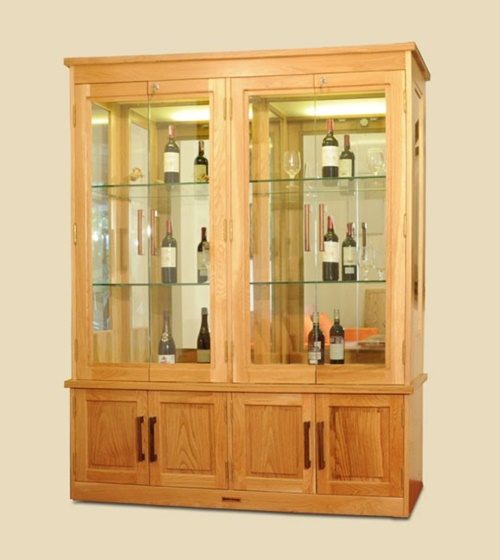 Tủ rượu gỗ sồi – MS0006